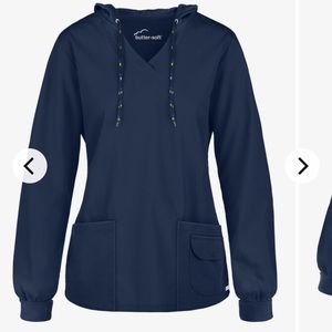 Navy scrub hoodie